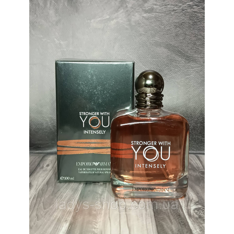 Чоловіча туалетна вода Giorgio Armani Stronger With You Intensely (Стронгер Віз Ю Інтенсли) 100 мл