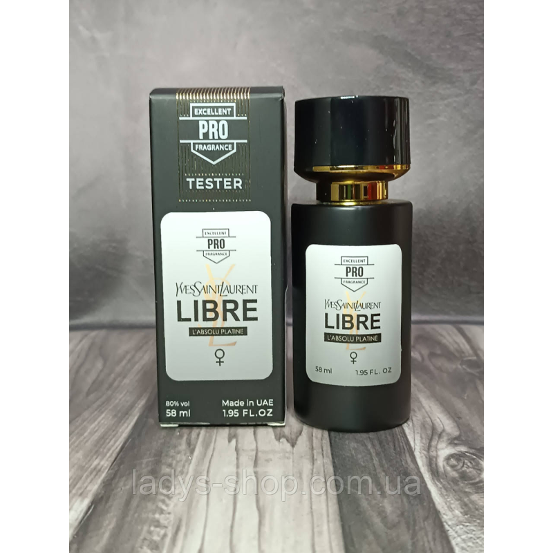Жіночі парфуми Yves Saint Laurent Libre L’Absolu Platine TESTER PRO (Лібре Абсолю Платіне) 58 мл.