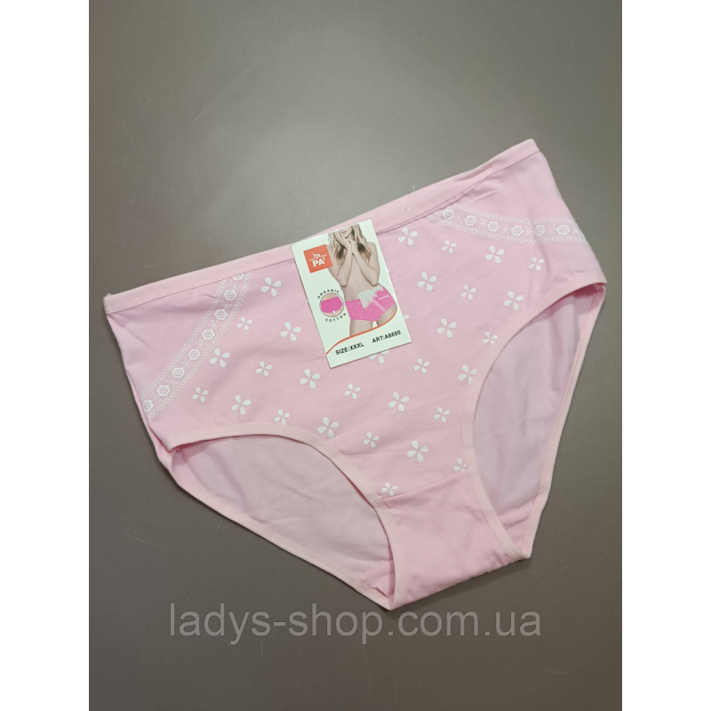 Жіночі хб трусики на високій посадці. Розмір 52