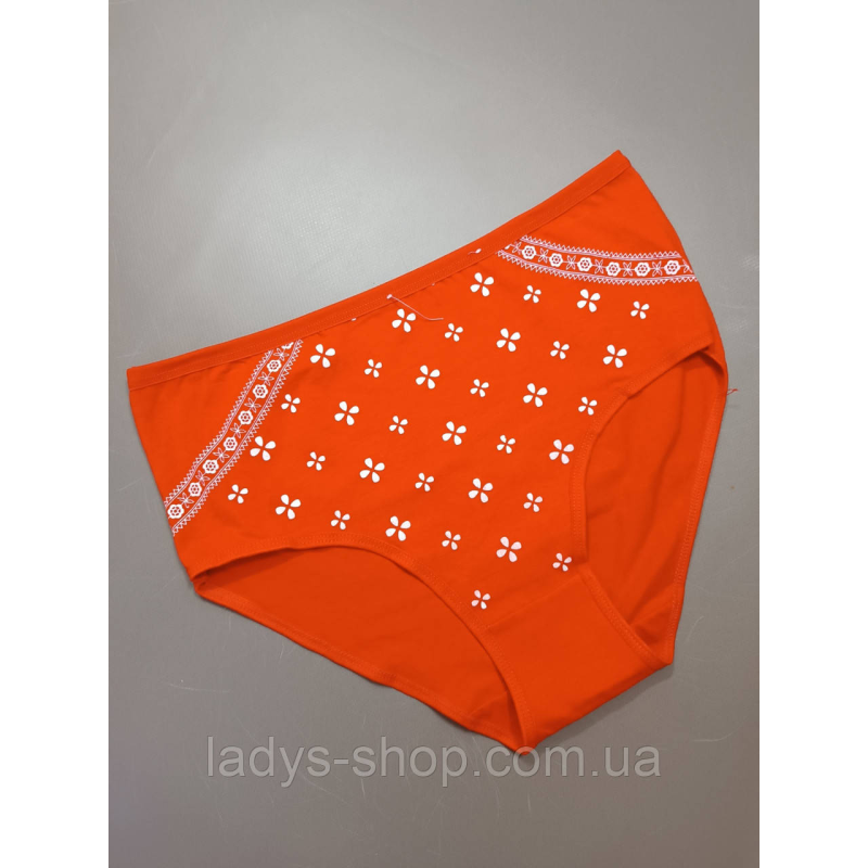 Жіночі хб трусики на високій посадці. Розмір 52