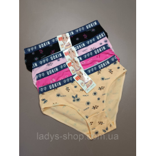 Набір жіночих хб трусиків на середній посадці. Розмір 46 (L) Набір 4 шт.