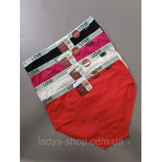 Набір жіночих хб трусиків “Рубчик“ на високій посадці. У наборі 4 шт. Розмір 54 (xxxl)