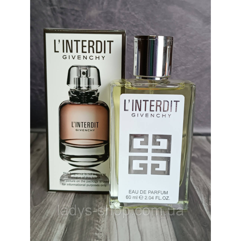 Жіночі парфуми Givenchy L“Interdit (Живанши Лінтерді) 60 мл. Жіночі парфуми Givenchy L“Interdit (Живанши Лінтерді) 60 мл.