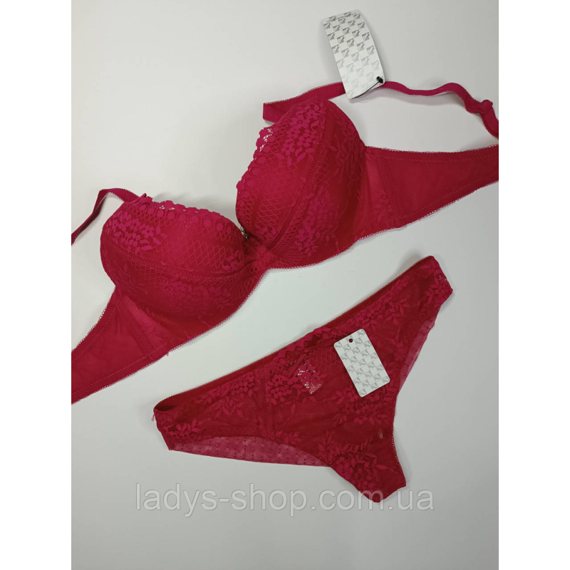 Мереживний комплект жіночої спідньої білизни на невеликому Push 80В-M