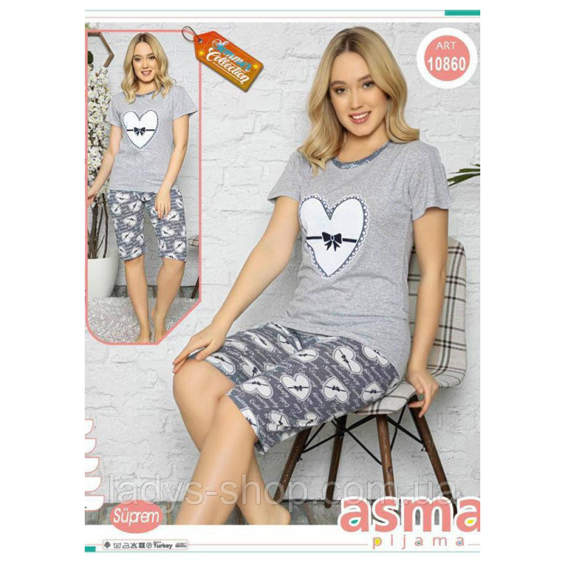 Комплект двійка жіноча футболка + шорти РОЗМІР: S Комплект двійка жіноча футболка + шорти РОЗМІР: S