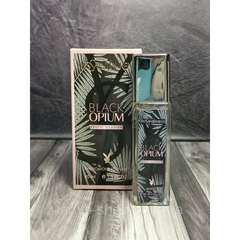 Парфуми жіночі Yves Saint Laurent Black Opium Exotic Illusion (Блєк Опиум Єкзотик) Pheromone Parfum 40 мл Парфуми жіночі Yves Saint Laurent Black Opium Exotic Illusion (Блєк Опиум Єкзотик) Pheromone Parfum 40 мл
