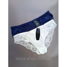 Набір жіночих мереживних трусиків на низькій посадці. Розмір 42-44. Набір 2 штуки