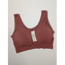 Топ зі знімним поролоном. Розмір 85D, 90D, 95D, 100D, 85E, 90E, 95E