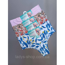 Набір жіночих безшовних трусиків на високій посадці, в наборі 4 шт. Розмір 50-52 (xxl)