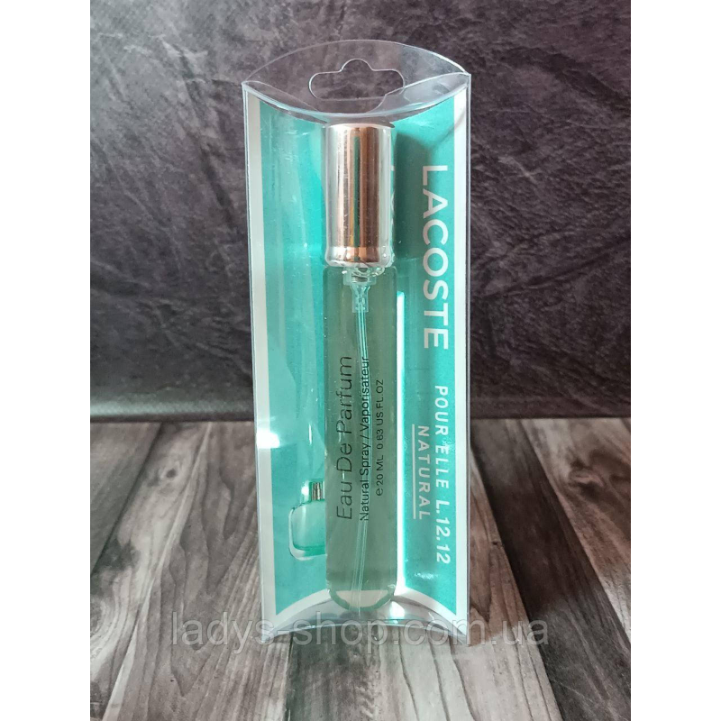 Жіноча парфумована вода Lacoste Eau De L.12.12 Pour Elle Natural (Лакоста Натурал) 20 мл