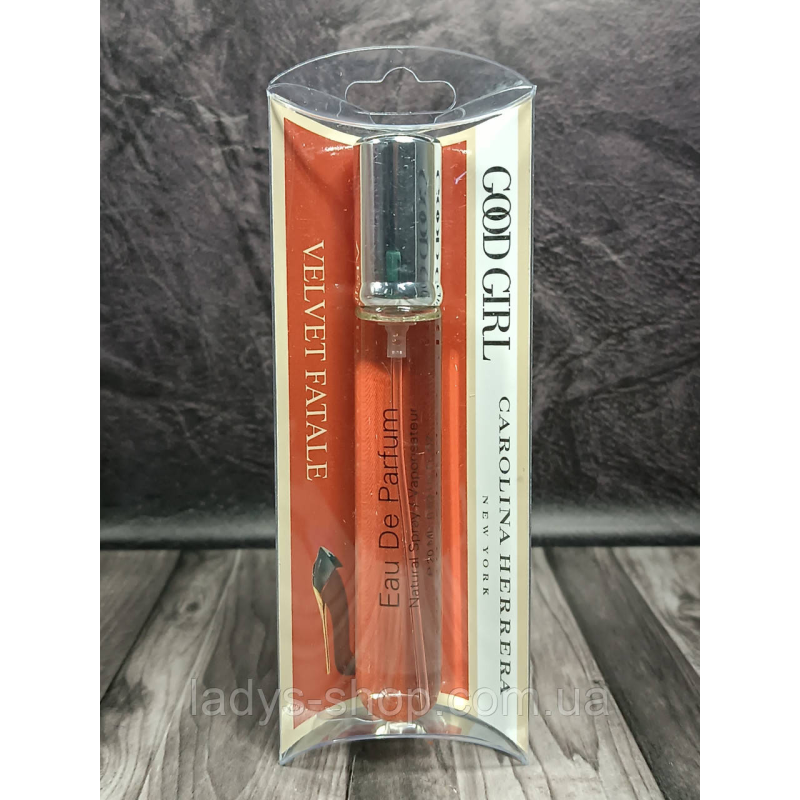Жіночі парфуми Carolina Herrera Good Girl Velvet Fatale (Кароліна Еррера Вельвет Фатале) 20 мл