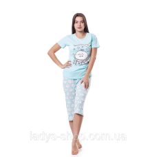 Комплект двійка жіноча футболка + бриджі  РОЗМІР: XL