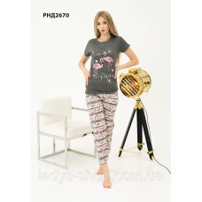 Комплект двійка жіноча футболка + штани РОЗМІР: М