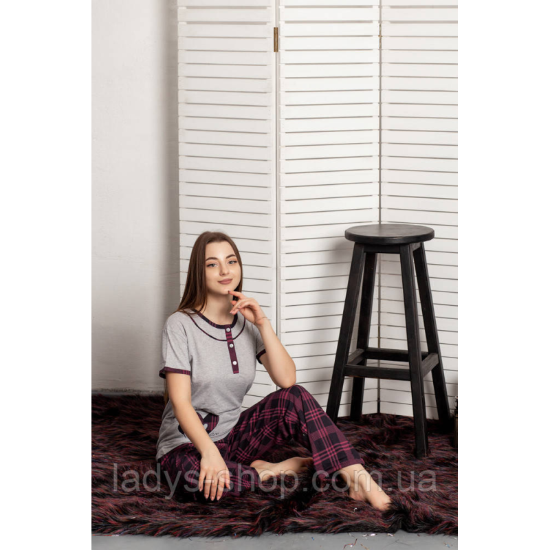 Комплект двійка жіноча футболка + штани РОЗМІР: M