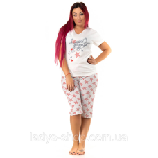 Комплект двійка жіноча футболка + бриджі РАЗМЕР: L