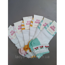 Жіночі короткі демісезонні шкарпетки. Набір 6 пар. Розмір: 36-41