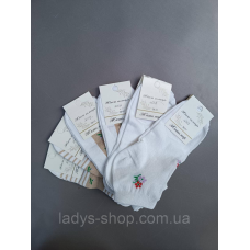 Жіночі короткі демісезонні шкарпетки. Набір 6 пар. Розмір: 36-41