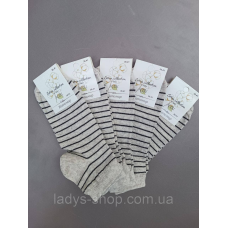 Жіночі короткі демісезонні шкарпетки. Набір 5 пар. Розмір: 36-41