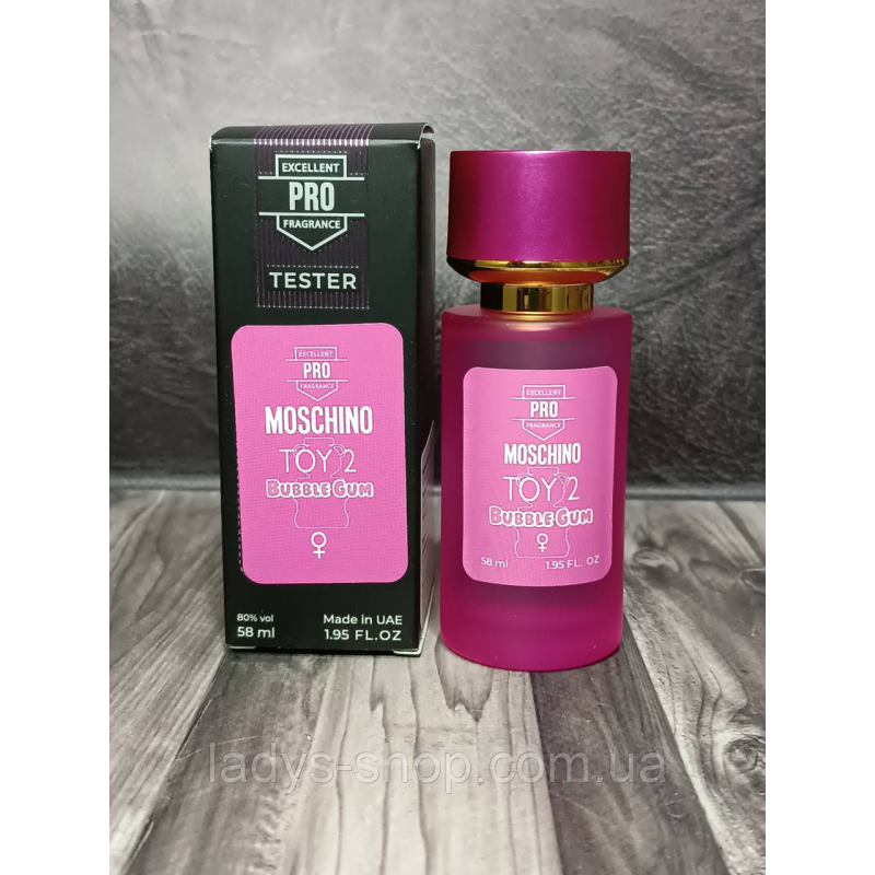 Жіночі парфуми Moschino Toy 2 Bubble Gum TESTER PRO (Москіно Той 2 Бабл Гам) 58 мл. Жіночі парфуми Moschino Toy 2 Bubble Gum TESTER PRO (Москіно Той 2 Бабл Гам) 58 мл.