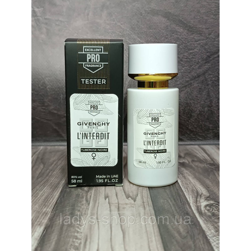 Жіночі парфуми Givenchy L“Interdit Tubereuse Noire TESTER PRO (Лінтердіт Тубероза Ноір) 58 мл. Жіночі парфуми Givenchy L“Interdit Tubereuse Noire TESTER PRO (Лінтердіт Тубероза Ноір) 58 мл.